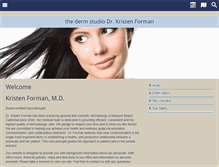 Tablet Screenshot of kristenformanmd.com